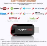 Miracast Dongle con pantalla inalámbrica 4K, adaptador HDMI WiFi para duplicación de pantalla desde teléfono/Pad a TV/proyector, compatible con DLNA AirPlay Chromecast y Netflix