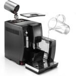 De’Longhi Dinamica ECAM Cafetera totalmente automática con espumador de leche, función de 2 tazas, color negro
