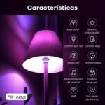Linkind Matter Bombilla Inteligente RGBTW, WiFi LED E27, Bombilla Multicolor RGB/RGBTW 1800K-6500K, Compatible con Alexa Google Home, 9W Equivalente a 60W, Pack de 4