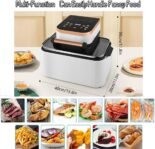 Freidora De Aire, Freidora De Aire Visual De 12 L, Horno Inteligente De 1700 W con Pantalla Táctil Digital, Freidora Sin Aceite, Tiempo Y Temperatura Ajustables,Black