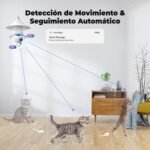 Codnida Cámara de Vigilancia WiFi Exterior/Interior 2K, Cámaras IP PTZ 360 Grados con Grabación Continua 24/7, Visión Nocturna Inteligente en Color, Detección de Movimiento