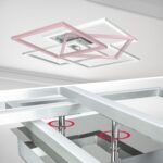 BKLicht Lámpara de techo LED Smart WiFi I Aplicación y control remoto I Regulable I CCT I RGB I Control por voz I Compatible con iOS y Android