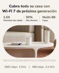 Cudy Sistema de Malla Wi-Fi 7 BE3600, 3,6 Gbps 160 MHz, Cobertura de Hasta 270 m², 3 Puertos Gigabit, Compatible con Multi-VPN, Control APP, M3600 3-Pack