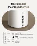 Cudy Sistema de Malla Wi-Fi 7 BE3600, 3,6 Gbps 160 MHz, Cobertura de Hasta 270 m², 3 Puertos Gigabit, Compatible con Multi-VPN, Control APP, M3600 3-Pack