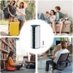 Humidificadores para Dormitorio y Bebés, Purificador de Aire Silencioso con USB y Nebulizador | Humidificador inteligente con luz de 7 colores para dormitorio, baño, coche de viaje