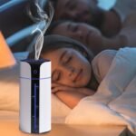 Humidificadores para Dormitorio y Bebés, Purificador de Aire Silencioso con USB y Nebulizador | Humidificador inteligente con luz de 7 colores para dormitorio, baño, coche de viaje