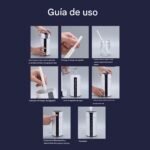 Humidificadores para Dormitorio y Bebés, Purificador de Aire Silencioso con USB y Nebulizador | Humidificador inteligente con luz de 7 colores para dormitorio, baño, coche de viaje