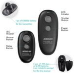 Control remoto de obturador inalámbrico para Canon EOS R, EOS RP, SL2, 90D, 6D Mark II, para Olympus OM-D E-M1X, E-M1 Mark II, para cámaras Fujifilm GFX100, XT30, reemplaza RS-80N3 y RS-60E3