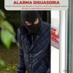 Señal de alarma Dibond | 20x30cm | + 2 pegatinas de alarma gratis | Protección interior y exterior