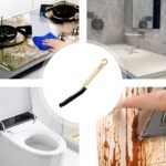 Cepillo para lechada | Cepillo limpiador de ranuras, limpiador de polvo y fregador con cerdas duras para puntos ciegos en hogares en pisos, azulejos y en la ducha