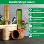 MOYKSRR 8 sistemas de riego por goteo para macetas, automático para plantas de interior, kit de sistema de riego automático, conos de arcilla para regar plantas de interior y exterior