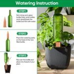 MOYKSRR 8 sistemas de riego por goteo para macetas, automático para plantas de interior, kit de sistema de riego automático, conos de arcilla para regar plantas de interior y exterior