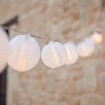 Lights4fun Guirnalda de Luces Conectables con 20 Linternas LED Blancas Impermeables Adorno de 4 m para Exteriores Balcón Jardín