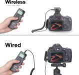 AODELAN Control Remoto Disparador Inalámbrico Temporizador Cable Disparador para Nikon D5300, D500, D810, D850, Z7, Z6, Coolpix P1000; Fuji: T3, T5