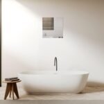 Newpop 10 pegatinas de espejo de pared sin marco, 20 x 20 cm, azulejos flexibles autoadhesivos de acrílico y plástico para decoración del hogar, baño, dormitorio, sala de estar, armario