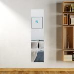 Newpop 10 pegatinas de espejo de pared sin marco, 20 x 20 cm, azulejos flexibles autoadhesivos de acrílico y plástico para decoración del hogar, baño, dormitorio, sala de estar, armario