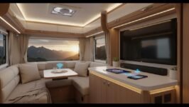 Barra de Sonido 12V con Conectividad BT 5.0 para Smart TV, Ideal para Autocaravanas, Camper, Barcos, Náutica, Mando a Distancia, Dimensiones 480x60x60mm
