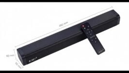 Barra de Sonido 12V con Conectividad BT 5.0 para Smart TV, Ideal para Autocaravanas, Camper, Barcos, Náutica, Mando a Distancia, Dimensiones 480x60x60mm