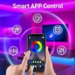 Tira LED 3M para TV de 32″-45″, Tira LED para TV Bluetooth – 16 millones de colores | Sincronizar con música y juegos | Control remoto 2.4G sin demora | Luces LED Fácil Instalación (Adhesivo 3M)
