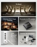 Cudy Tri-Band WiFi 7 BE11000 Sistema de Malla 6 Transmisiones 10 Gbps, 4 Puertos 2.5G, MU-MIMO, Multi-VPN, Cudy APP, Antenas Inteligentes, M11000 2-Pack