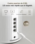 Cudy Tri-Band WiFi 7 BE11000 Sistema de Malla 6 Transmisiones 10 Gbps, 4 Puertos 2.5G, MU-MIMO, Multi-VPN, Cudy APP, Antenas Inteligentes, M11000 2-Pack