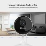 EZVIZ Kit de 2 Cámaras de Vigilancia Interior Cámara de Seguridad IP 1080p con Visión Nocturna, Detección de Movimiento Wi-Fi 2.4GHz, Audio Bidireccional, Vigilabebés, C1C 2PK