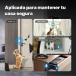 MOES Sensor inteligente de puerta y ventana, requiere puerta de enlace ZigBee Tuya, detector inalámbrico para sistema de alarma del hogar, compatible con Smart Life/MOES/Tuya, 1 unidad