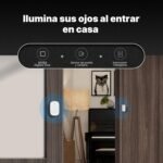 MOES Sensor inteligente de puerta y ventana, requiere puerta de enlace ZigBee Tuya, detector inalámbrico para sistema de alarma del hogar, compatible con Smart Life/MOES/Tuya, 1 unidad