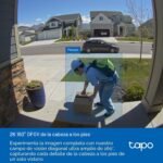 Tapo D210 Timbre Inalámbrico 2K 3MP Cámara Ultra Clara, Timbre con Vídeo Inalámbrico, Timbre Incluido, Color Nocturno, Detección AI sin TP-Link, IP65, Batería de 6 Meses, No
