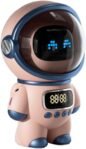 Qcwwy Altavoz inteligente AI, altavoz inteligente con sonido HD de 6 W con reloj y luz nocturna adecuado para la decoración del dormitorio del hogar (2)