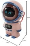 Qcwwy Altavoz inteligente AI, altavoz inteligente con sonido HD de 6 W con reloj y luz nocturna adecuado para la decoración del dormitorio del hogar (2)