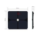 Báscula digital JINGYAN Báscula de grasa corporal Balanza de peso digital LED electrónica inteligente Balanza de baño