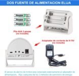 Kerui – Timbre Inalámbrico M5, Detector de Movimiento con Alarma Sonora para Puerta/Puerta/Casa y Tienda/Oficina, Alarma de Seguridad