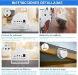 Kerui – Timbre Inalámbrico M5, Detector de Movimiento con Alarma Sonora para Puerta/Puerta/Casa y Tienda/Oficina, Alarma de Seguridad