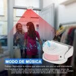 Kerui – Timbre Inalámbrico M5, Detector de Movimiento con Alarma Sonora para Puerta/Puerta/Casa y Tienda/Oficina, Alarma de Seguridad
