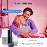 Lámpara inteligente WiFi LED G45 E27 6,5W con control remoto regulable, ideal para iluminación del hogar y atmósfera personalizable