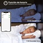 Lámpara inteligente WiFi LED G45 E27 6,5W con control remoto regulable, ideal para iluminación del hogar y atmósfera personalizable