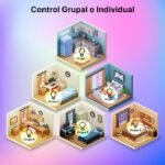 Lámpara inteligente WiFi LED G45 E27 6,5W con control remoto regulable, ideal para iluminación del hogar y atmósfera personalizable