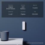 THIRDREALITY ZigBee Botón Inteligente, Control Remoto de 3 Vías, Requiere Zigbee Hub, Funciona con SmartThings, Aeotec, Hubitat, Home Assistant, Third Reality Hub, Batería Incluida