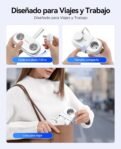 ORICO Regleta con USB C PD 20W, 2 Tomas de Corriente de Viaje y 3 Puertos de Carga USB (1 USB C) Compatible con Teléfono, con Cable de 1,5 m para Hogar Oficina en el Barco (AP3-Negro)