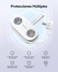 ORICO Regleta con USB C PD 20W, 2 Tomas de Corriente de Viaje y 3 Puertos de Carga USB (1 USB C) Compatible con Teléfono, con Cable de 1,5 m para Hogar Oficina en el Barco (AP3-Negro)