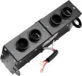 Calentador ZJchao, descongelador Calentador de ventilador de calefacción de 4 orificios 12 V para descongelador 800 W