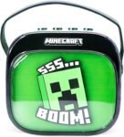 OTL Technologies Altavoz Karaoke Inalámbrico con Micrófono y Luces LED Minecraft Compatible con Cualquier Fuente de Sonido Bluetooth
