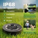 NIBSHOOM 8 Paquetes Luces Solares LED Jardín Exterior, Luz Solar Exterior IP68 Impermeable, 8 Lámparas Solares LED para Lunga Durata, por Giardino, Terraza Jardín, Camino (Blanco Cálido)