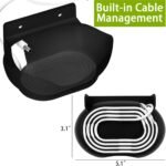 Soporte de pared para Google Nest Audio Assistant, soporte de cable para Google Nest Audio Stand, soporte de escritorio para altavoz Nest, soporte de pared (negro)
