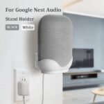 Soporte de pared para Google Nest Audio Assistant, soporte de cable para Google Nest Audio Stand, soporte de escritorio para altavoz Nest, soporte de pared (negro)