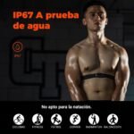 COOSPO Correa de Pecho para Monitor de frecuencia cardíaca H6, Bluetooth Ant+ HRM, para Correr, Ciclismo, Gimnasio, Deportes