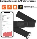 COOSPO Correa de Pecho para Monitor de frecuencia cardíaca H6, Bluetooth Ant+ HRM, para Correr, Ciclismo, Gimnasio, Deportes