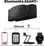 COOSPO Correa de Pecho para Monitor de frecuencia cardíaca H6, Bluetooth Ant+ HRM, para Correr, Ciclismo, Gimnasio, Deportes