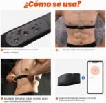 COOSPO Correa de Pecho para Monitor de frecuencia cardíaca H6, Bluetooth Ant+ HRM, para Correr, Ciclismo, Gimnasio, Deportes